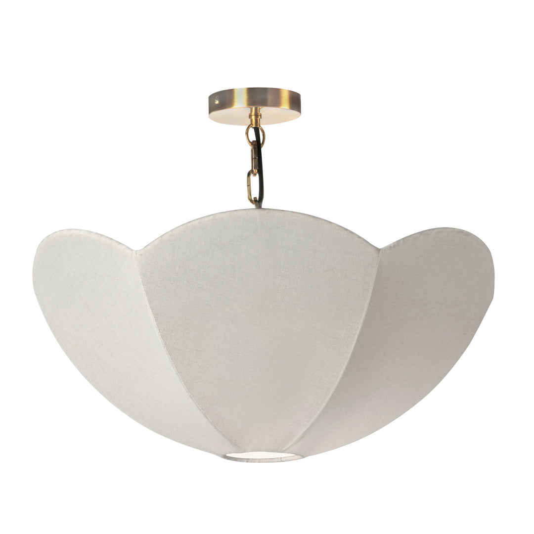Ottilia 1 Light Pendant (OTT-241P) in Aged Brass by Dainolite