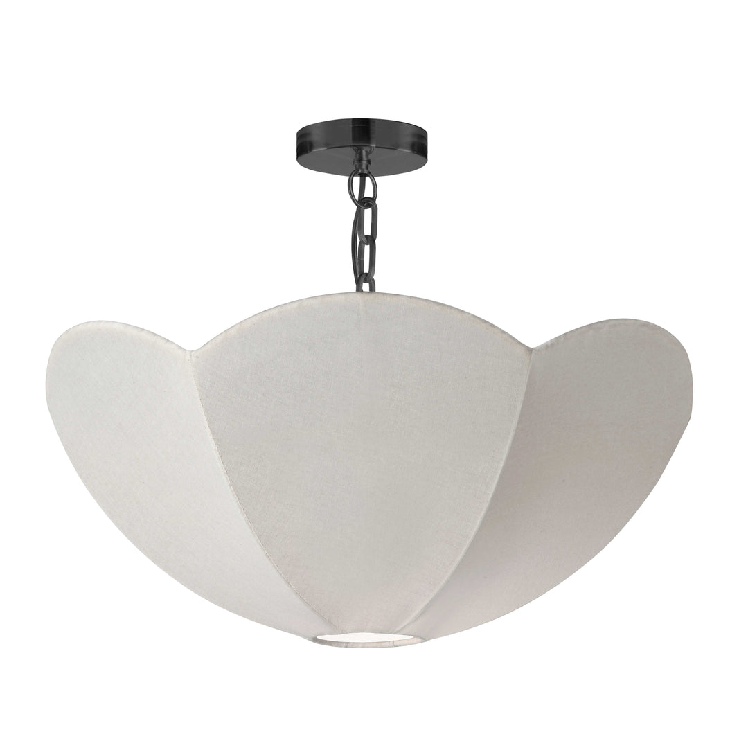 Ottilia 1 Light Pendant (OTT-241P) in Matte Black by Dainolite