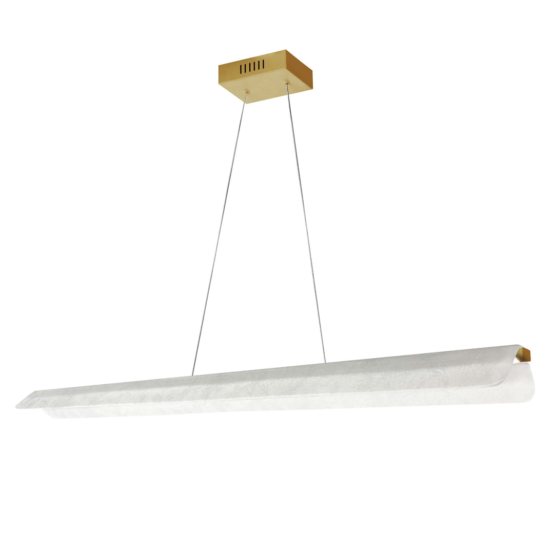 Ozanna 30W Horizontal Pendant in Aged Brass by Dainolite