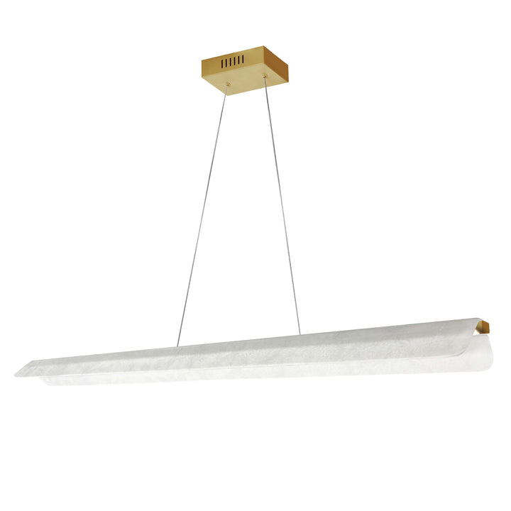Ozanna 30W Horizontal Pendant in Aged Brass by Dainolite
