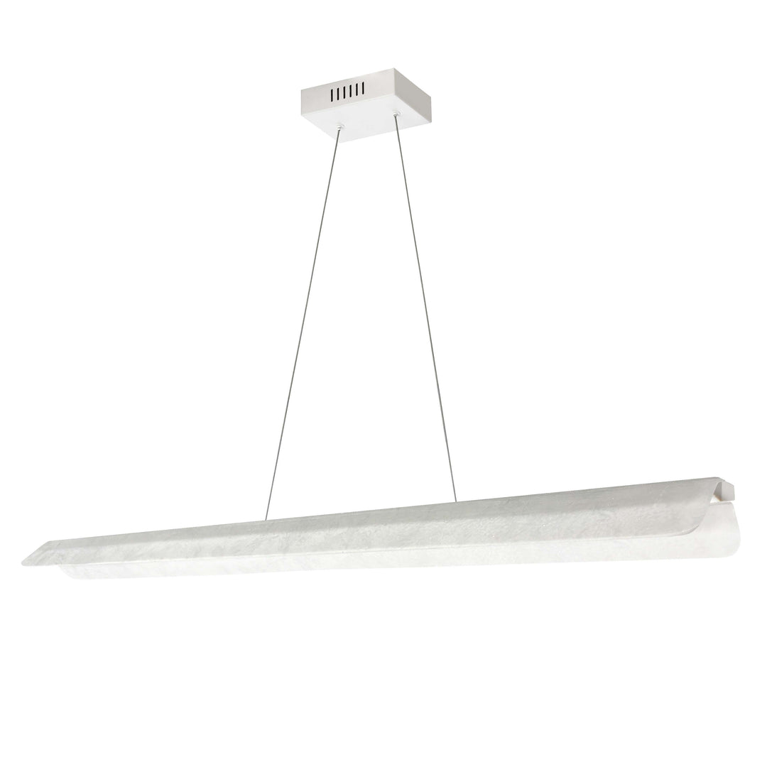 Ozanna 30W Horizontal Pendant in Matte White by Dainolite