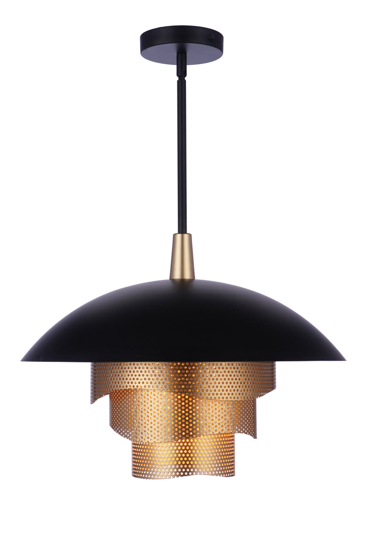 Sculptural Statement LED Dome with Mesh Tiers Pendant by Craftmade - view 2