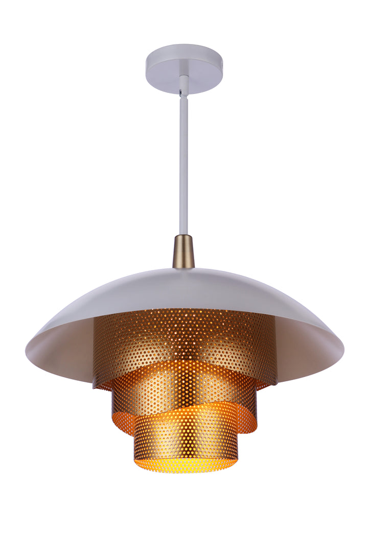 Sculptural Statement LED Dome with Mesh Tiers Pendant by Craftmade - view 6