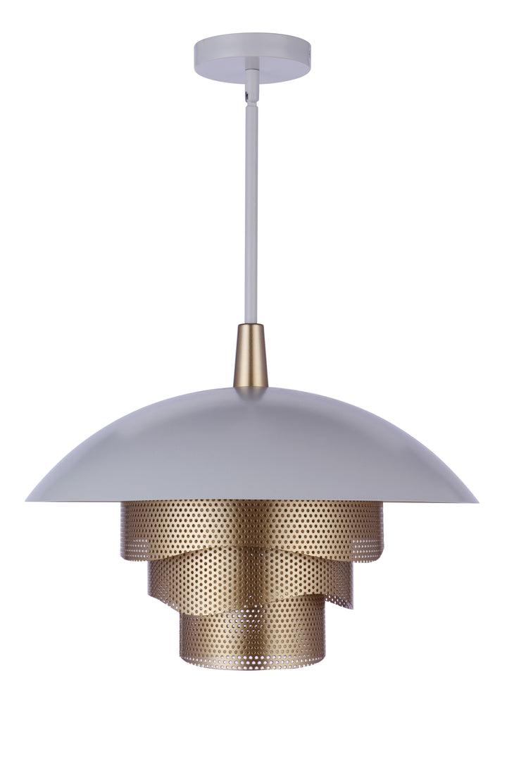 Sculptural Statement LED Dome with Mesh Tiers Pendant by Craftmade - view 7