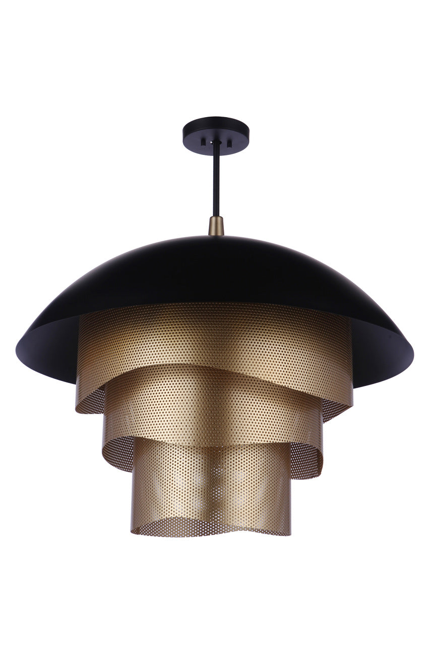 Sculptural Statement LED Dome with Mesh Tiers Pendant by Craftmade - view 11