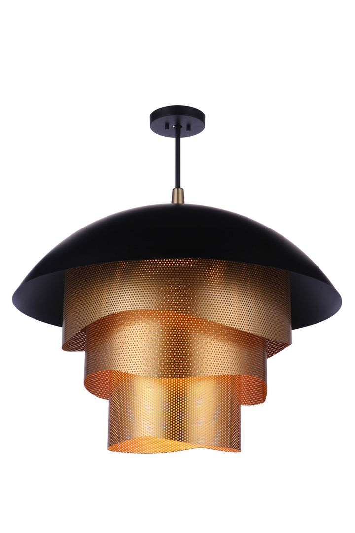 Sculptural Statement LED Dome with Mesh Tiers Pendant by Craftmade - view 12