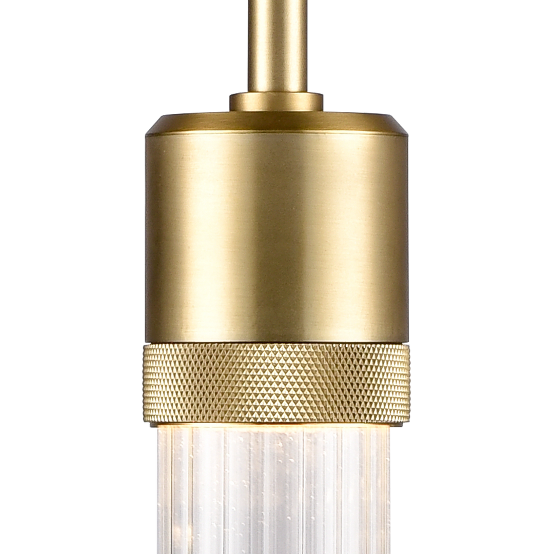 Zigrina Diamond Knurled LED Glass Pendant by Zeev - view 12