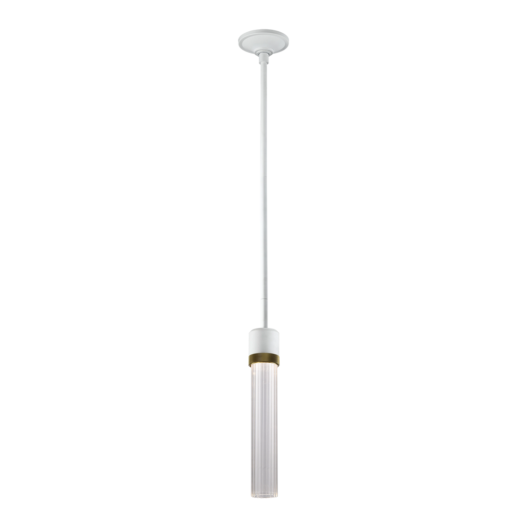 Zigrina Diamond Knurled LED Glass Pendant by Zeev - view 31