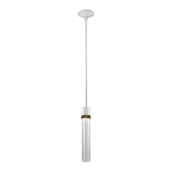Zigrina Diamond Knurled LED Glass Pendant by Zeev - view 31
