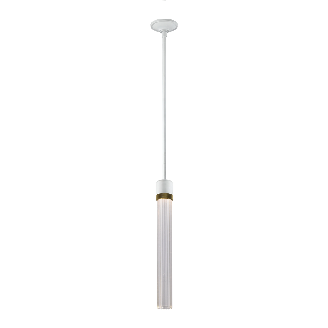 Zigrina Diamond Knurled LED Glass Pendant by Zeev - view 37