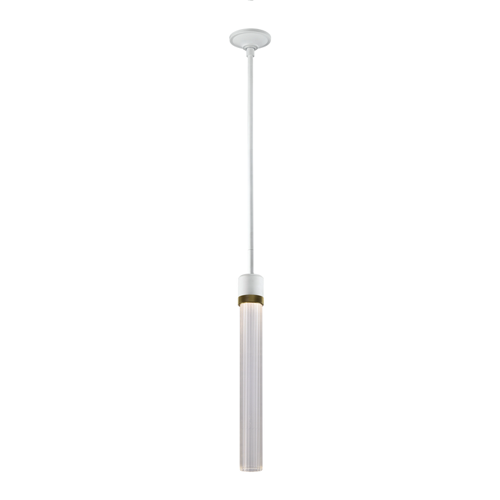 Zigrina Diamond Knurled LED Glass Pendant by Zeev - view 37
