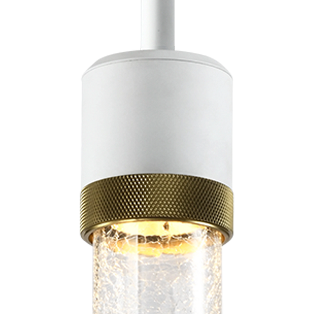 Zigrina Diamond Knurled LED Glass Pendant by Zeev - view 26