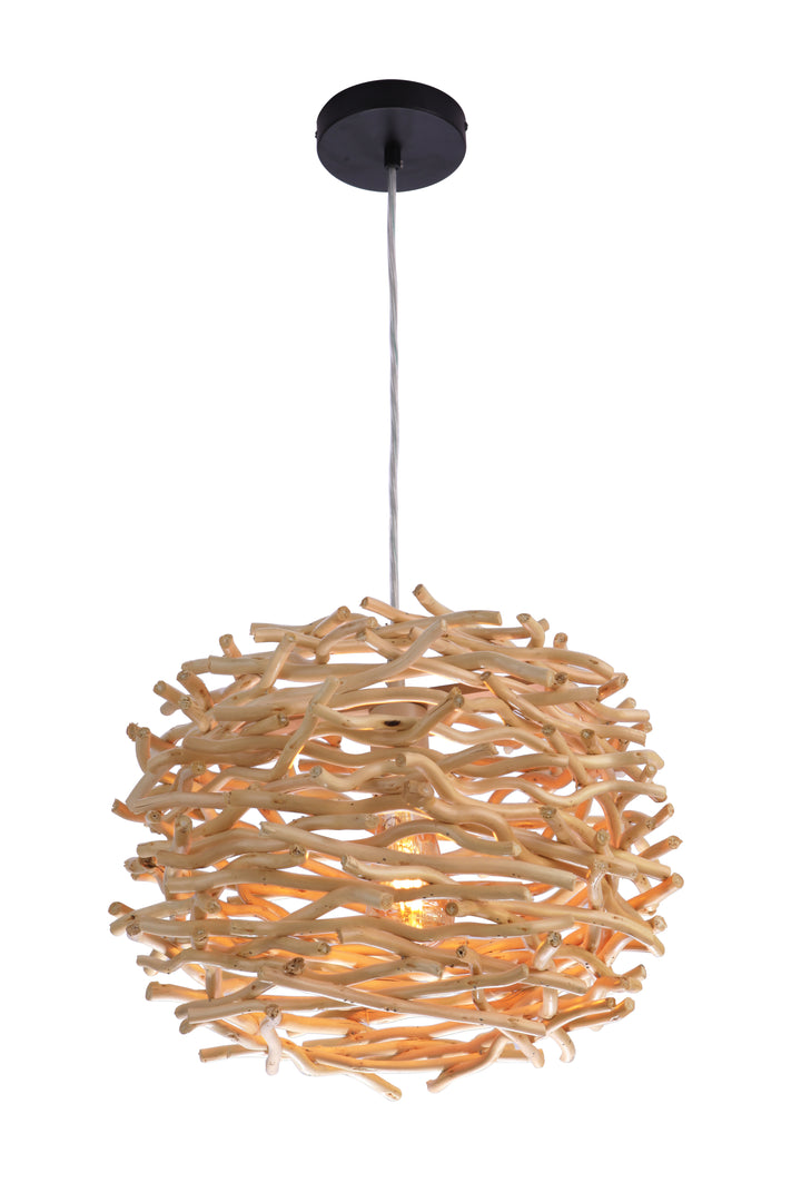 P2001 Pendant with Wood Shade by Craftmade