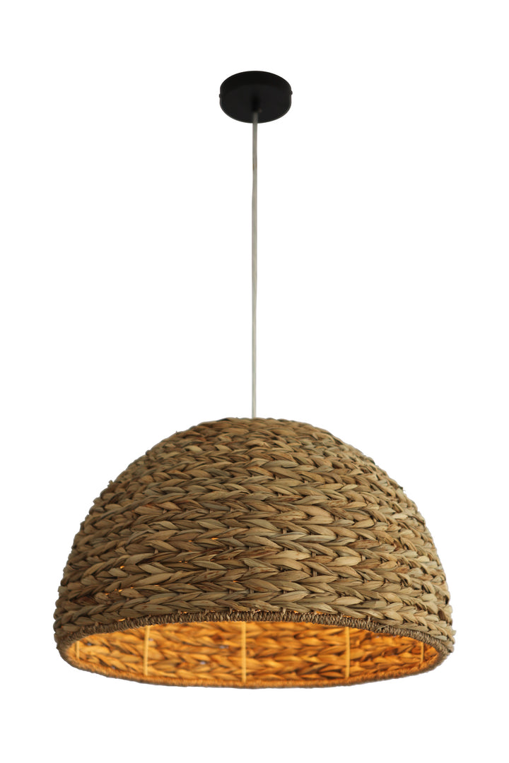 P2005 Pendant with Woven Grass Dome Shade by Craftmade