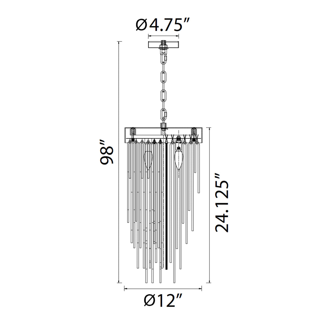 Waterfall Round Glass Mini-Pendant by Zeev - view 25