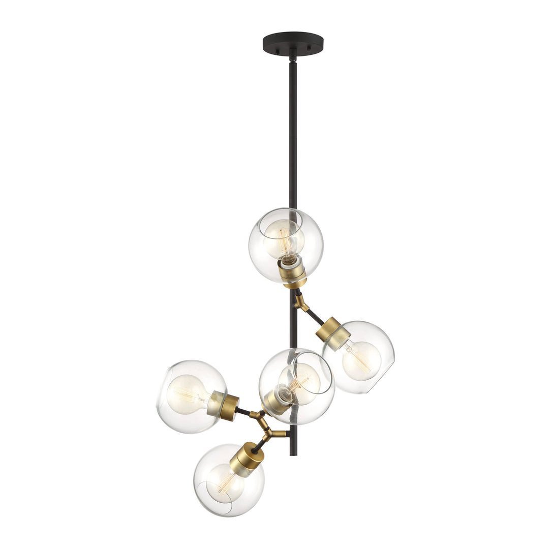 Pierre Geometric Vertical Pendant by Zeev - view 2