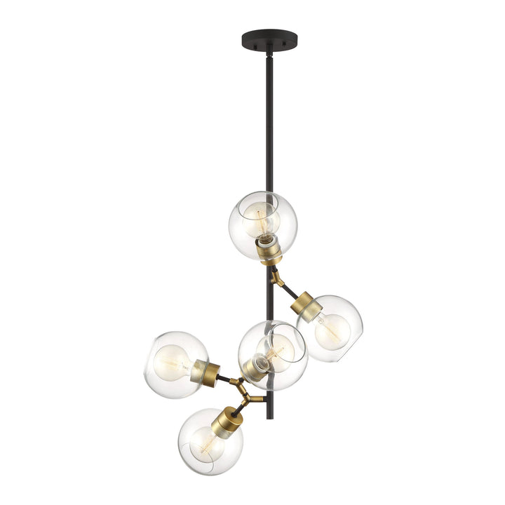 Pierre Geometric Vertical Pendant by Zeev - view 2