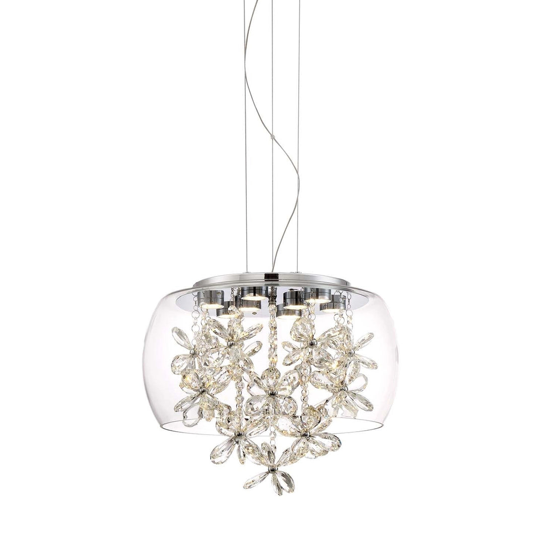 Destiny Crystal Mini-Pendant in Chrome by Zeev