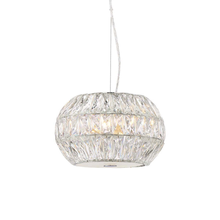 Lunar Crystal Drum Pendant, 16", by Zeev