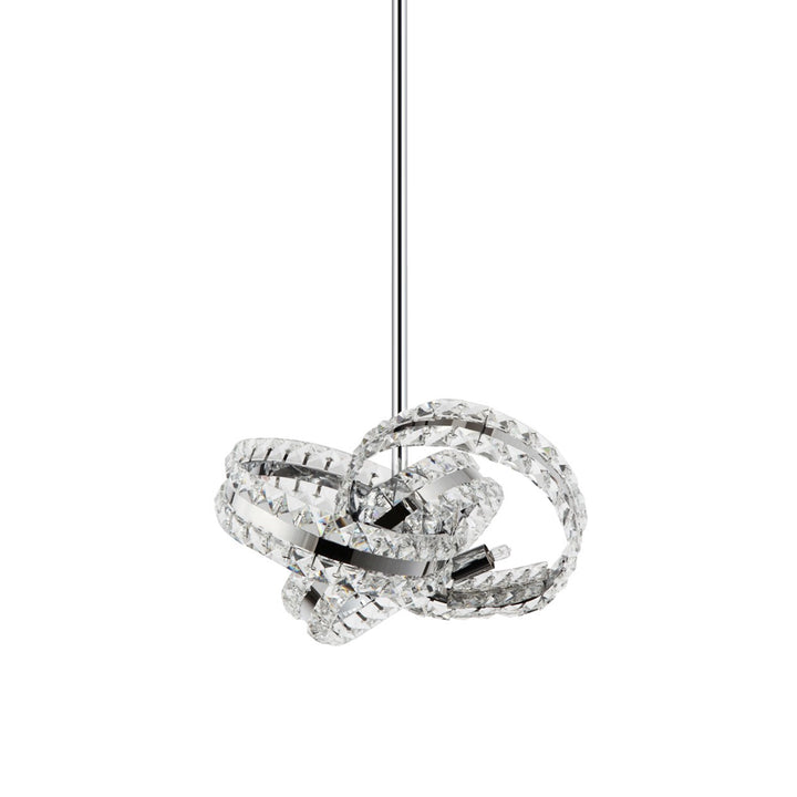 Knot Orbital Crystal Pendant in Chrome by Zeev
