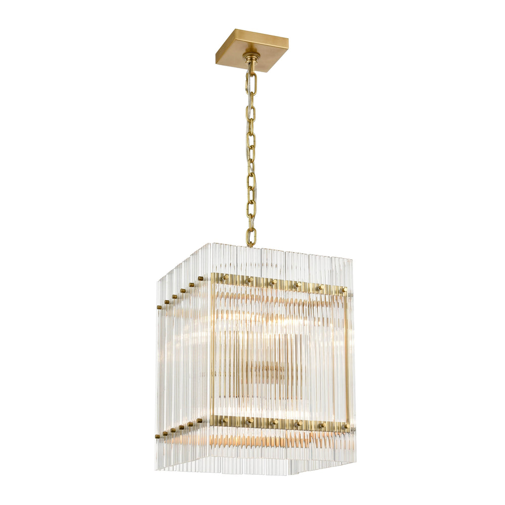 Allure Square Glass Pendant by Zeev - view 2