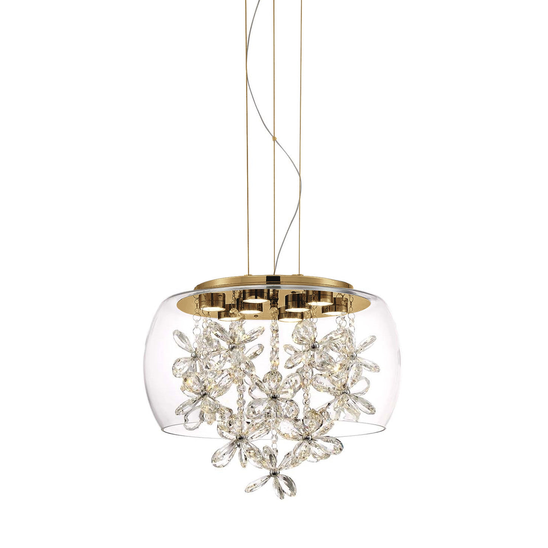 Destiny Crystal Mini-Pendant in Aged Brass by Zeev