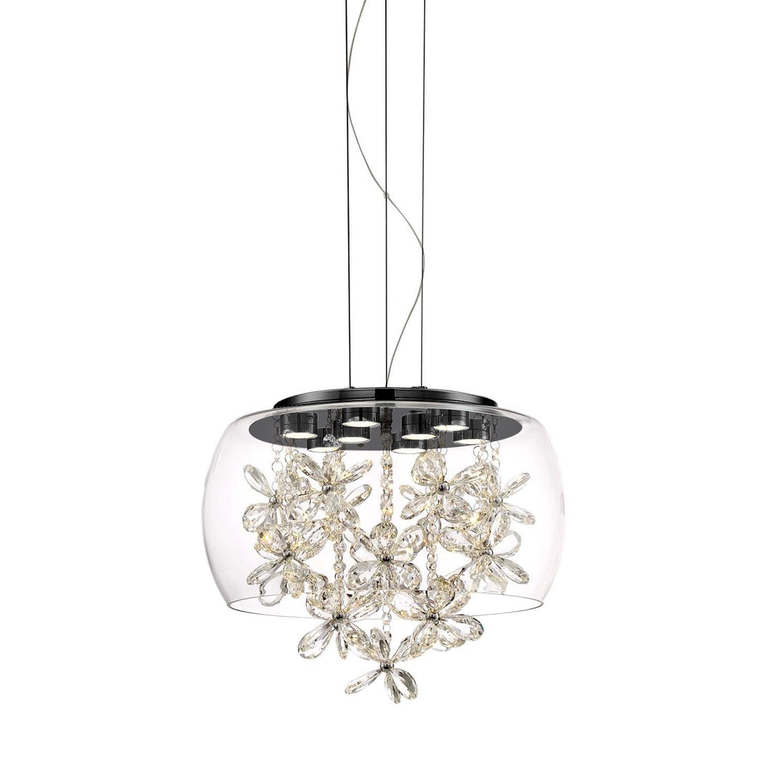 Destiny Crystal Mini-Pendant in Matte Black by Zeev