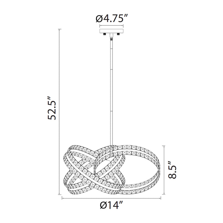 Knot Orbital Crystal Pendant by Zeev - view 3