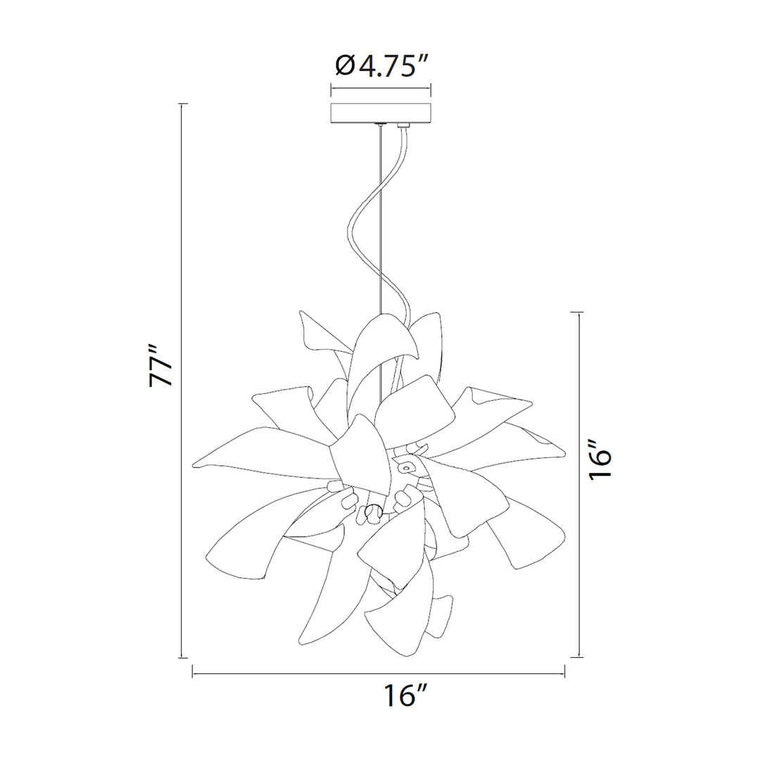 Blossom Floral Pendant by Zeev - view 5