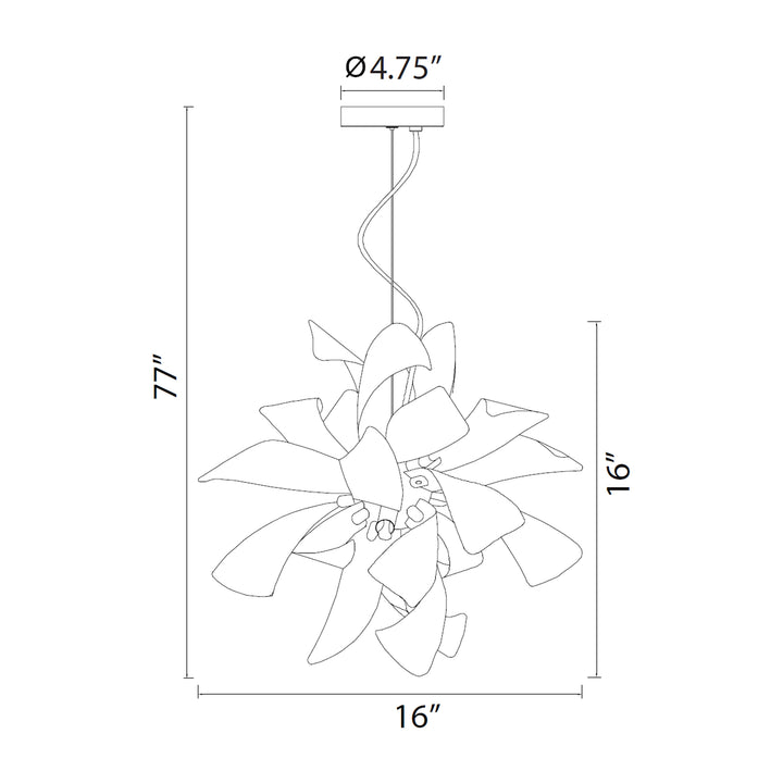 Blossom Floral Pendant by Zeev - view 5