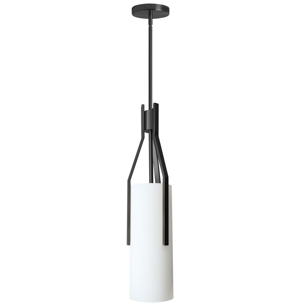 Patrice 1 Light Pendant in Matte Black by Dainolite