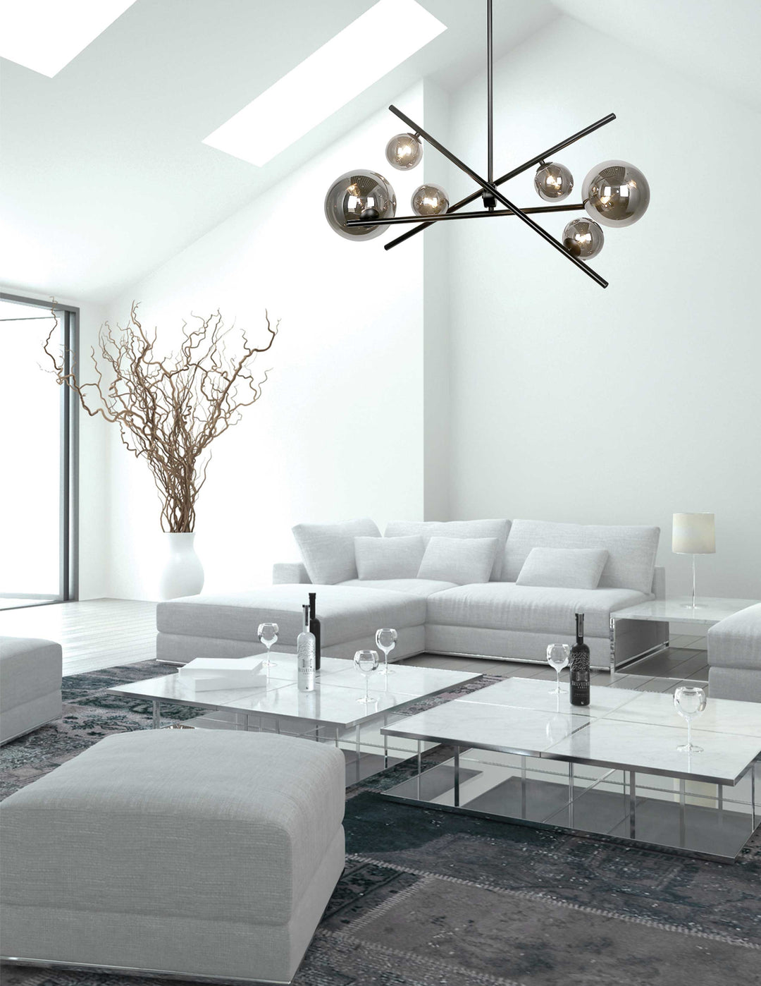 Pamela 6 Light Horizontal Pendant by Dainolite - view 3