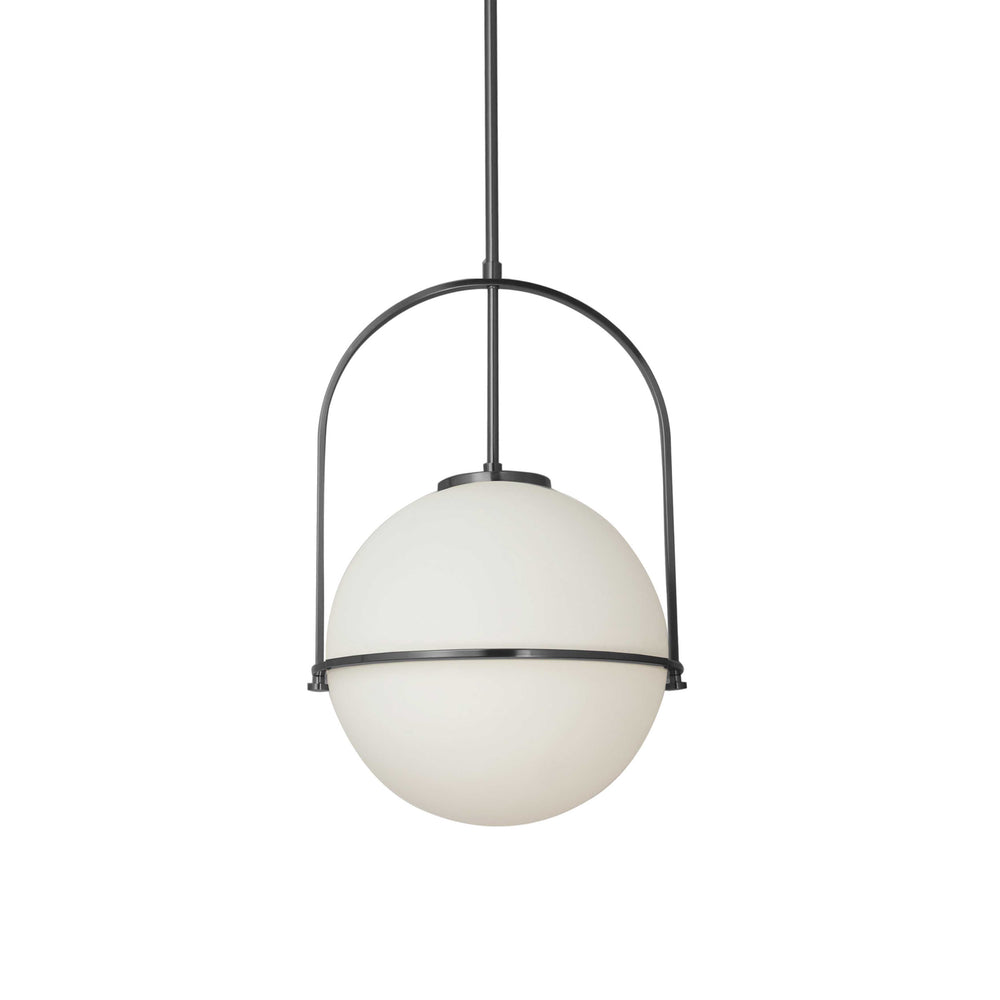 Paola 1 Light Incandescent Pendant in Black by Dainolite