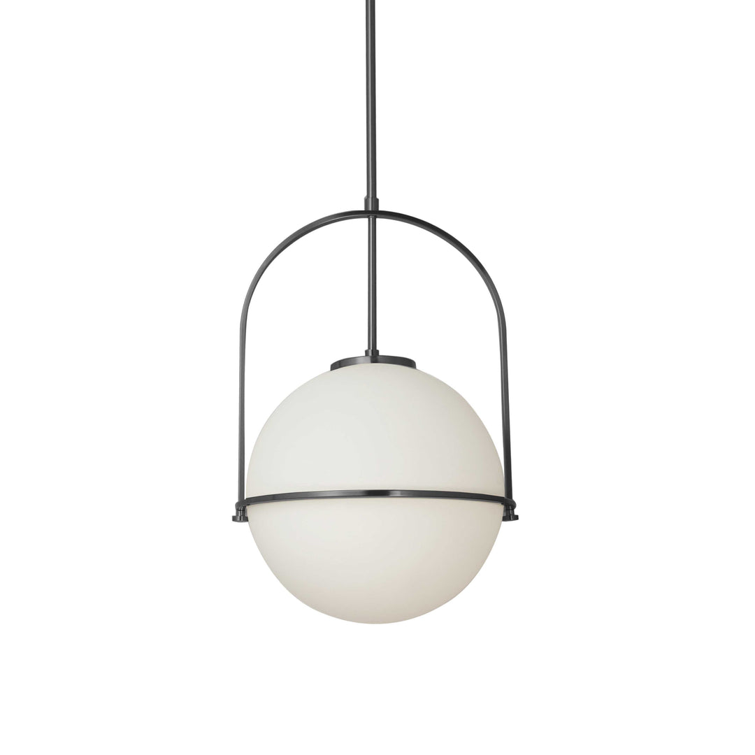 Paola 1 Light Incandescent Pendant in Black by Dainolite