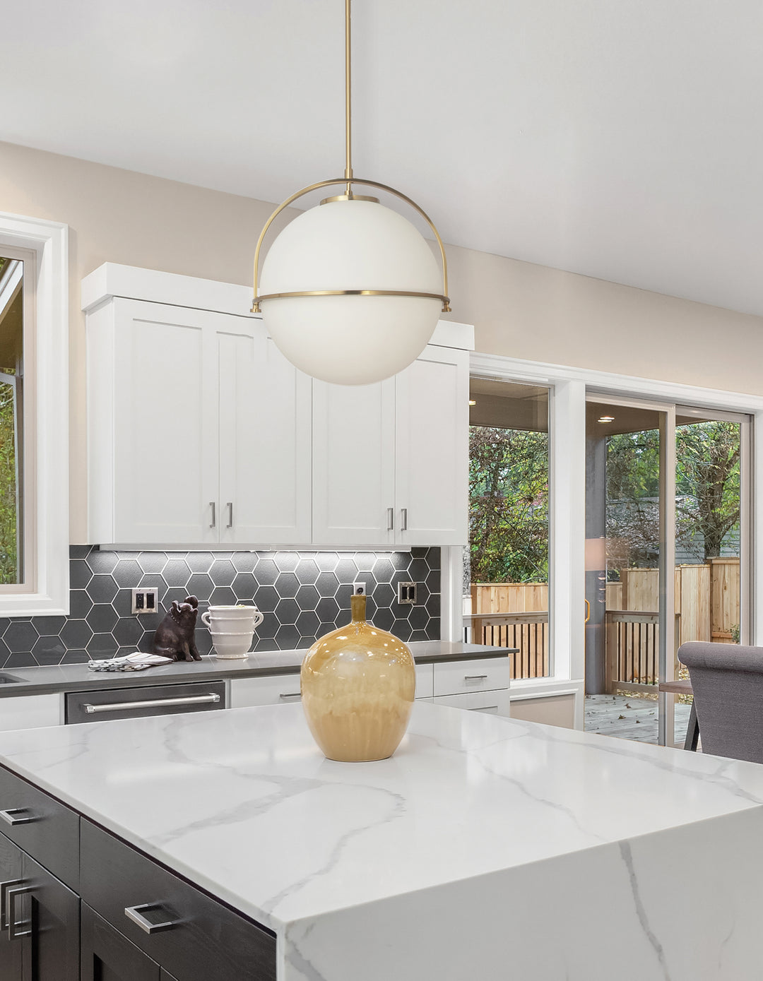 Paola 1 Light Pendant by Dainolite - view 2