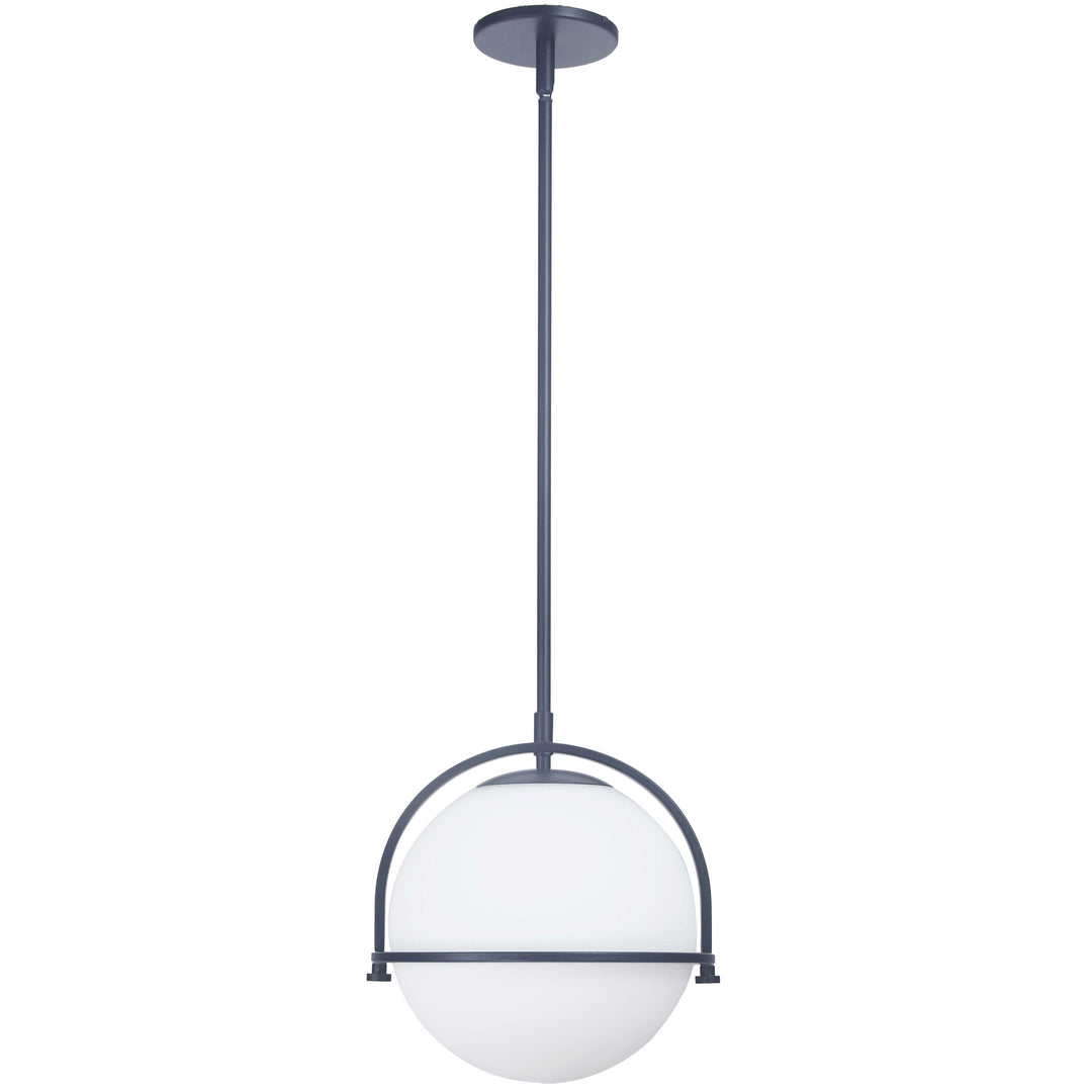 Paola 1 Light Pendant in Matte Black by Dainolite