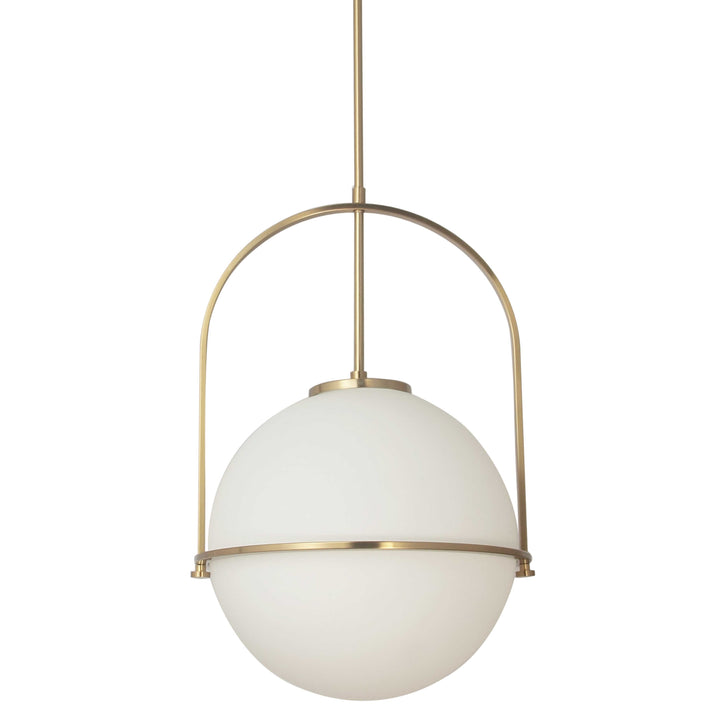 Paola 1 Light Incandescent Pendant (PAO-161P) in Aged Brass by Dainolite