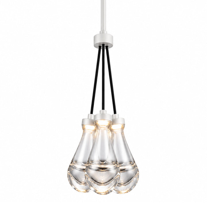 Vaso Water Drop Mini-Pendant in Matte White by Zeev
