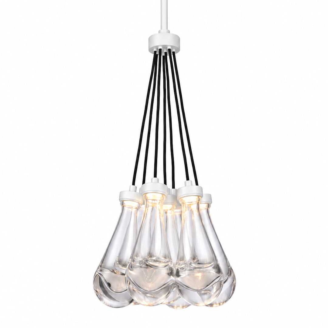 Vaso Water Drop Mini-Pendant in Matte White by Zeev