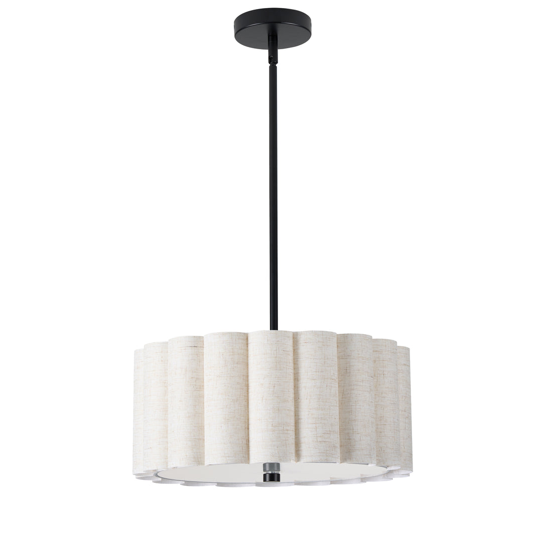 Pacifica 3 Light Pendant in Matte Black by Dainolite