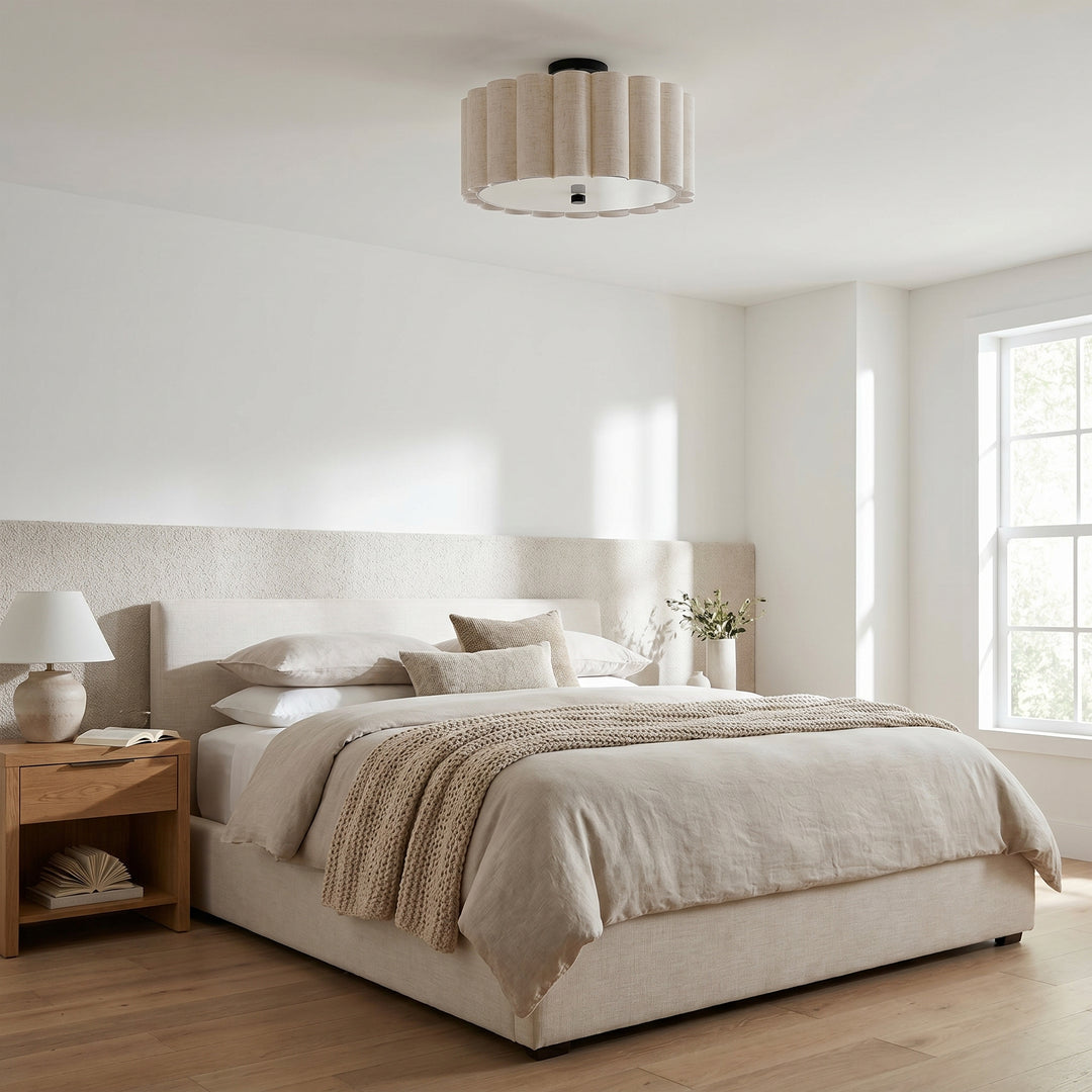 Pacifica 3 Light Flush Mount by Dainolite - view 6