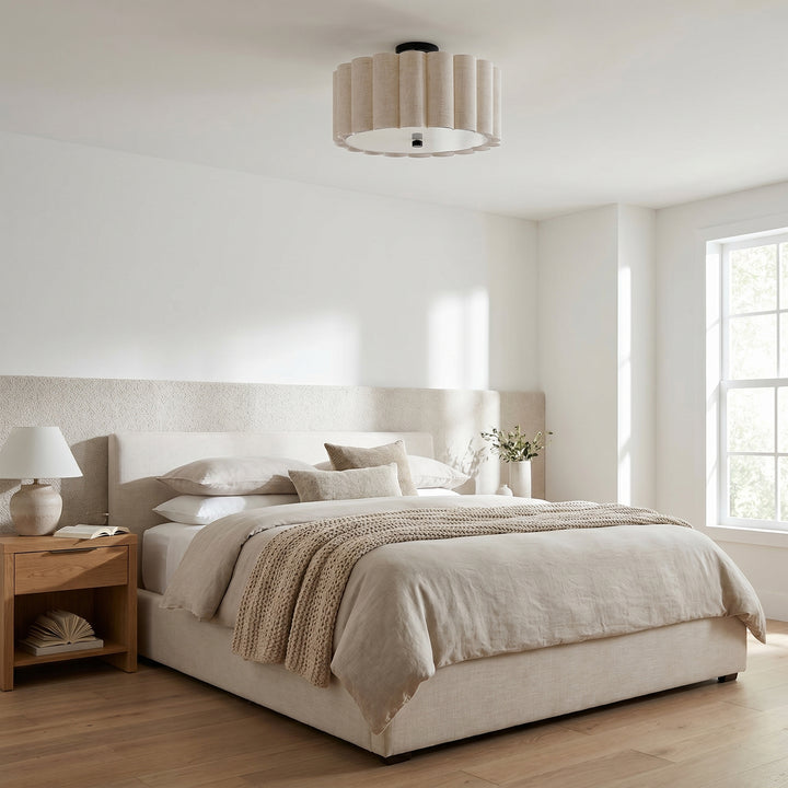Pacifica 3 Light Flush Mount by Dainolite - view 6