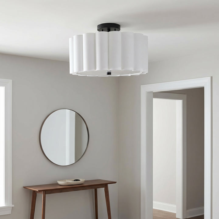 Pacifica 3 Light Flush Mount by Dainolite - view 8