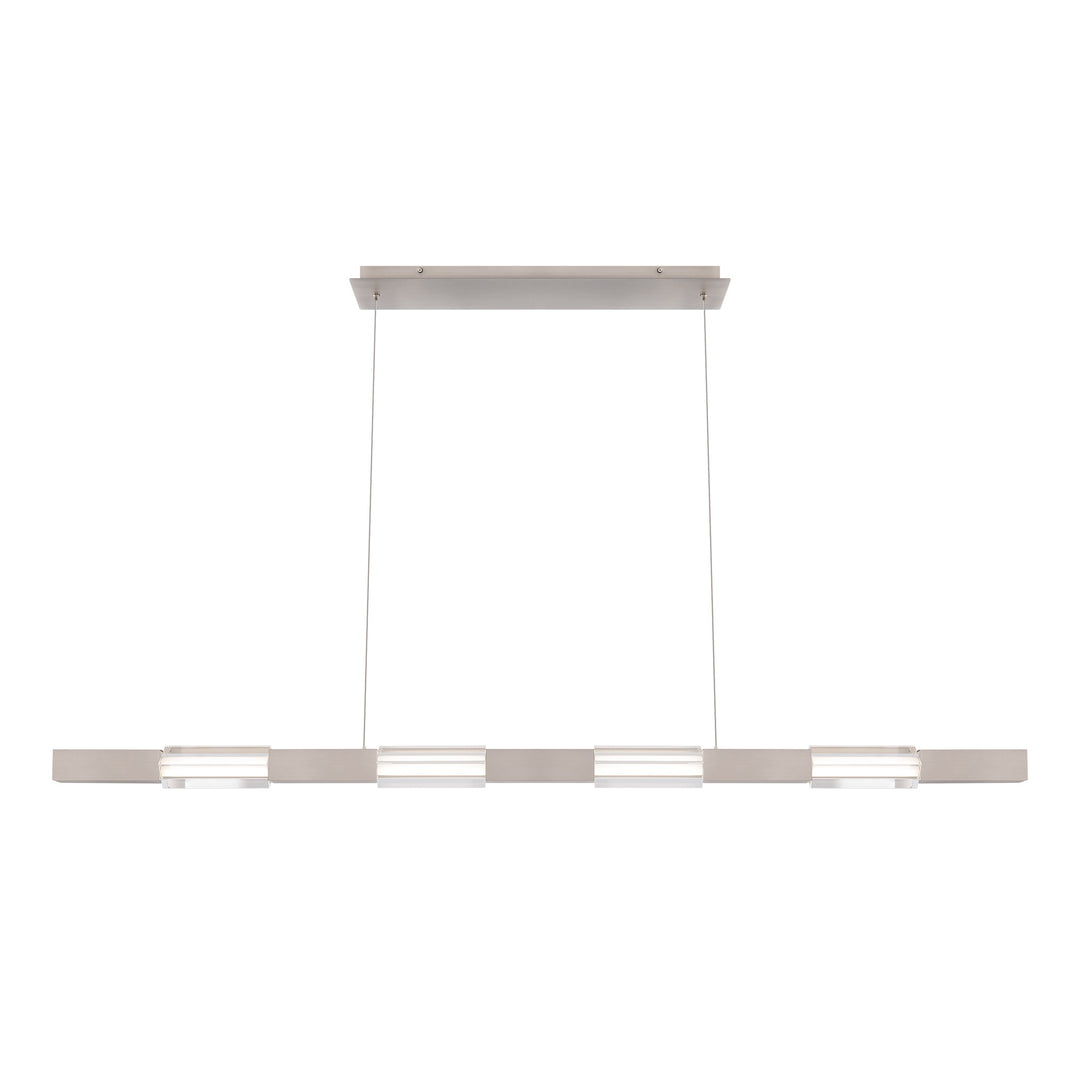 Super Star Linear Pendant 4CCT in Brushed Nickel by WAC Lighting