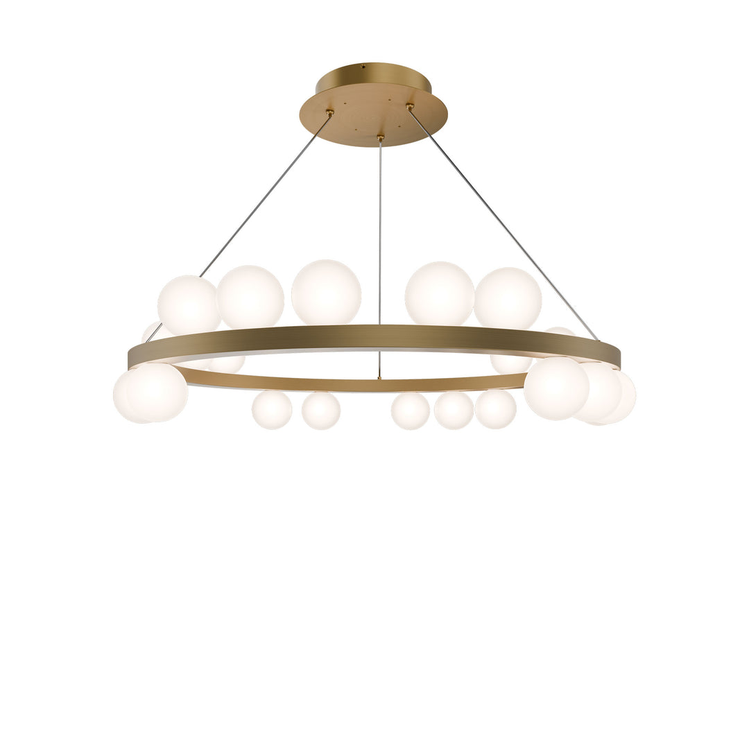 Carousel Chandelier 4CCT in Aged Brass by WAC Lighting