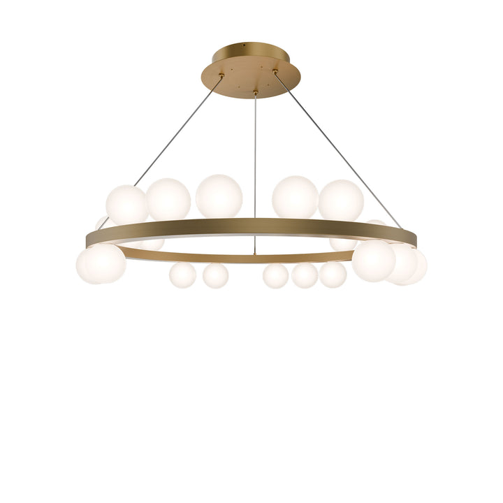 Carousel Chandelier 4CCT in Aged Brass by WAC Lighting