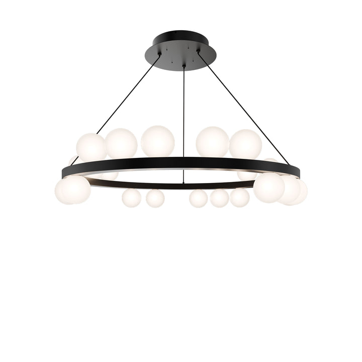 Carousel Chandelier 4CCT in Black by WAC Lighting