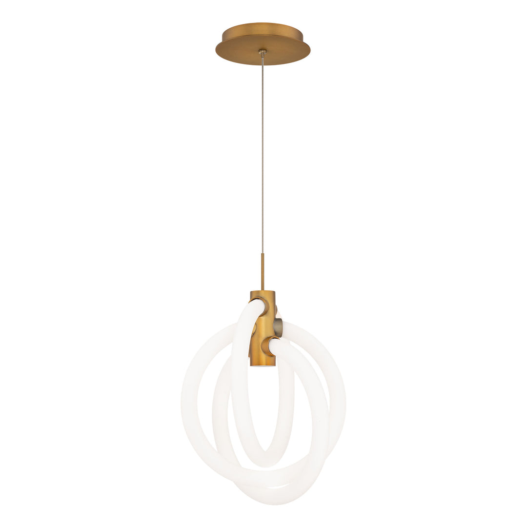 Knot Mini Pendant 4CCT in Aged Brass by WAC Lighting