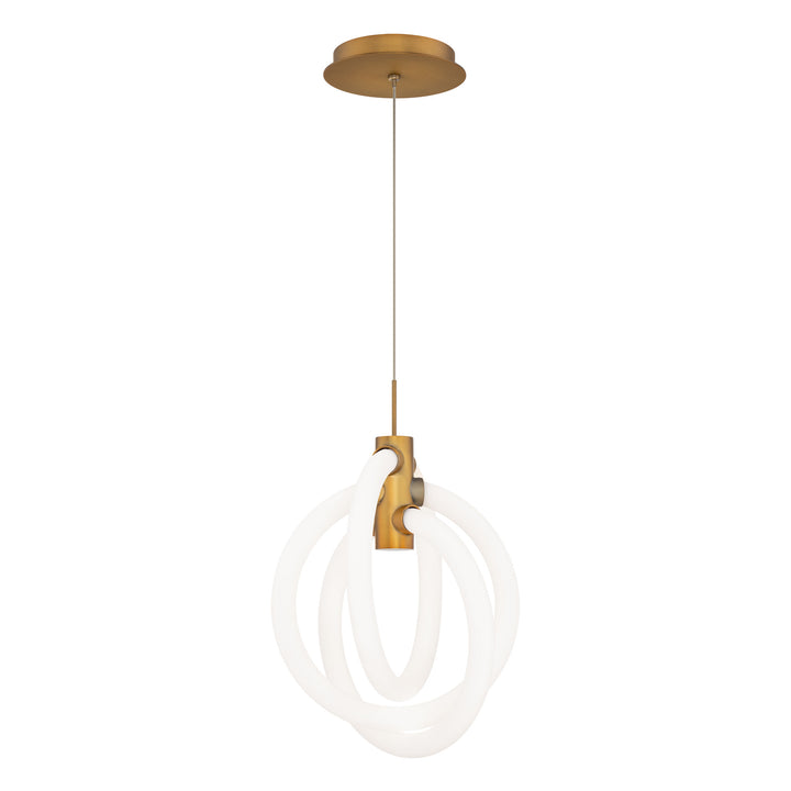 Knot Mini Pendant 4CCT in Aged Brass by WAC Lighting