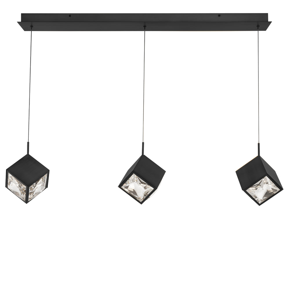 Ice Cube Linear Multi Light 4CCT in Black by WAC Lighting